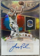 2022-23 Panini Select In Flight Signatures Tie-Dye Prizm 12/25 Jordan Poole Auto