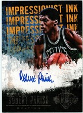 2013-14 Court Kings Impressionist Ink Robert Parish On-Card Auto 5/99