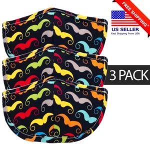 Kids Face Mask Adjustable Strap Reusable Washable 100% Cotton Ages 1-5 Yr Old - Picture 1 of 5