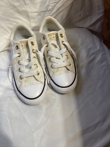 Scarpe da ginnastica basse Converse Chuck Taylors All Star per ragazze oro glitter stelle