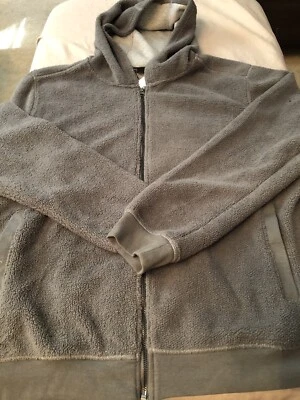 Chaqueta con Capucha Saks Fifth Avenue Polar Piel de Oveja 2XL XXL Microfleece Gris Foto 1 de 4