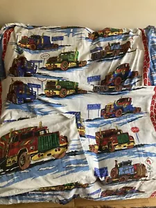 VINTAGE LKW BETTDECKE & KISSENHÜLLE AMERICAN? OHNE MARKE Sehr guter Zustand - Bild 1 von 5