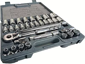 Blue-Point by Snap-on Ratchet Wrench Driver Socket Tool Set 32 Piece 1/2" New - Picture 1 of 12