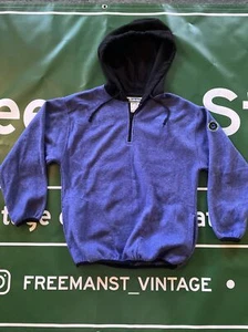 Vintage Gotcha Kapuzenpullover 1/4 Reißverschluss Größe L. Vlies Material - Bild 1 von 4