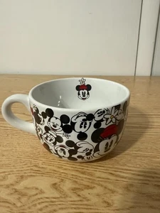 Disney Mickey & Minnie Mouse Faces Soup Mug Large 20oz - Picture 1 of 3