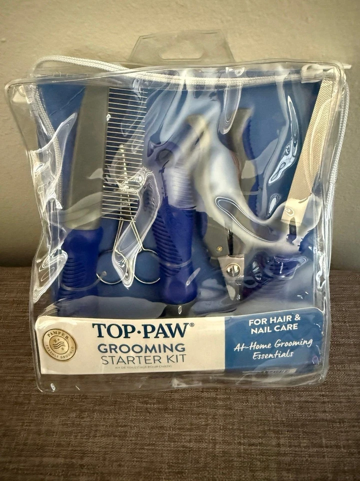 Nuevo kit de inicio de aseo Top Paw - 5 piezas - cuidado del cabello y las uñas para perros Foto 1 de 4