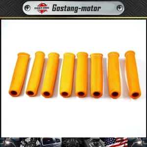 High quality Universal Spark Plug Wire Protector Sleeve Heat Shield Cover Orange - Picture 1 of 7