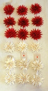 Vintage AMERICAN GREETINGS Starburst Pointy Gift Bows Pointed Tips Christmas 18 - Picture 1 of 6