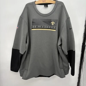 Sudadera Nike New Orleans Saints On Field Apparel cuello redondo para hombre 4XL excelente - Imagen 1 de 7