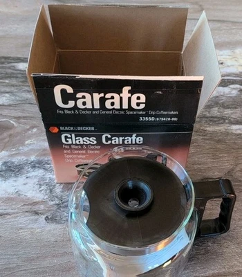 Black & Decker 3355D Vintage NOS 10 tazas de repuesto jarra de vidrio espaciador Foto 1 de 4