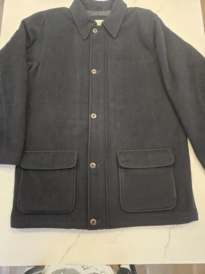 LL Bean Men's Coat 80% Wool Zipper Button Thinsulate XL Tall Gray See Measuremen - Image 1 of 4