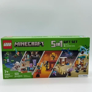 LEGO Minecraft Set Regalo 66805 5 Set Epici 15 Minifigure NUOVO Sigillato - Foto 1 di 4