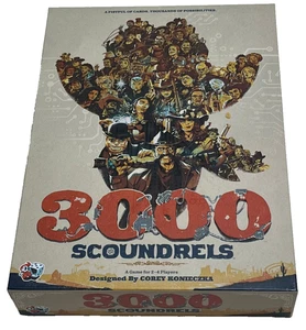 3000 SCOUNDRELS : The Strategy Card Board Game - New With Sealed Contents - Picture 1 of 8