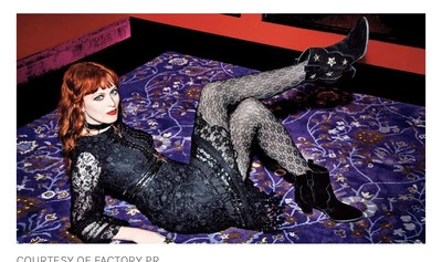 Free People X Anna Sui со стразами звезда замшевые ботинки BOOTiES 10 новый $298 - Изображение 1 из 4