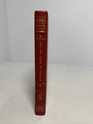 Franklin Library The Red Badge of Courage Stephen Crane Leather Bound Book 1976 Foto 1 de 4