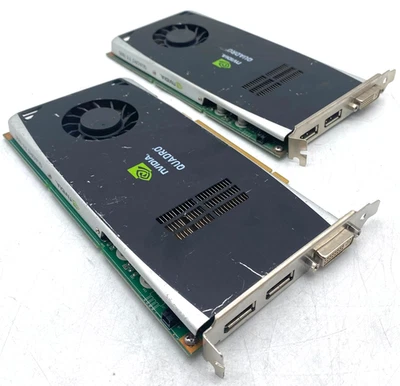 2X DELL P418M NVIDIA QUADRO FX 1800 768MB GDDR3 PCIex16 192-BIT VIDEO CARDS - Image 1 of 4