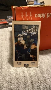 Invisible Man VHS 1933 Universal Monsters Classic Claude Rains - Picture 1 of 1