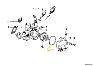 Thermostatting housing for BMW E-12 E-21 E-28 E-30 E-34 - Picture 1 of 2