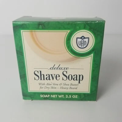 Van Der Hagen Deluxe Shave Soap Dry Skin Heavy Beard Aloe Vera Shea Butter 2.5oz - Image 1 of 4