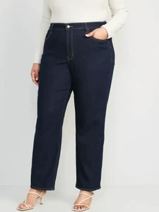PLUS SIZE High-Waisted Loose Jeans for Women SIZE 22 NEW w/TAGS $34.99 RETAIL - Picture 1 of 3