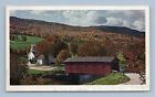 Brücke im grünen Westen Arlington Vermont VT American Oil Company 1969 Postkarte