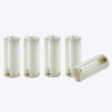 Flashlight Cylindrical 3 x AAA Battery Plastic Holder Box 5Pcs N9C73532