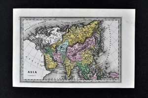 1834 Carey Map Asia China Japan Korea India Arabia Turkey Siberia Vietnam Siam - Picture 1 of 1