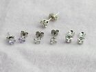 Estate Sterling Two Pair Stud Earrings And One Pair Earring Jackets