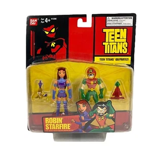 Teen Titans GO! Robin and Starfire 3.5” Action Figure 2 Pack BRAND NEW RARE - Picture 1 of 4