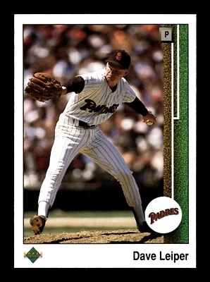 DAVE LEIPER ⚾ 1989 Upper Deck Baseball #363 San Diego Padres - Image 1 of 2