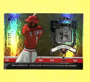 2006 Upper Deck SP Legendary Cuts Ozzie Smith Chronology Card 234/550 Cardinals