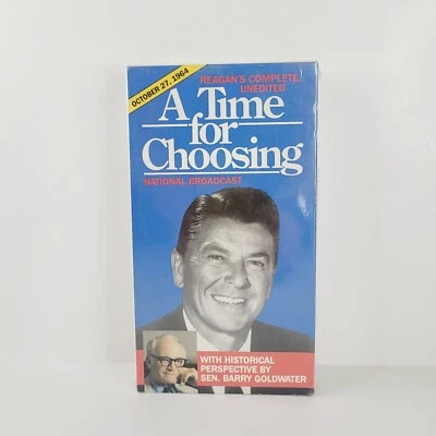 NEW - Ronald Reagan's - A Time For Choosing - VHS Nation Broadcast - Oct. 1964 - Image 1 of 4