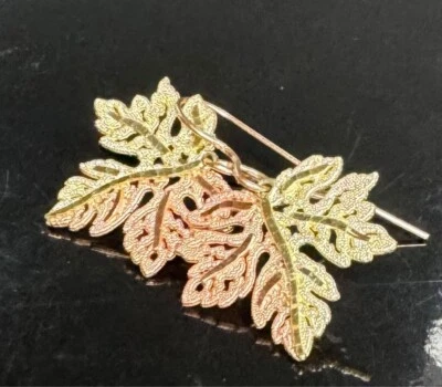 BLACK HILLS MULTI-TONE GOLD LEAVES EARRINGS - Image 1 of 4