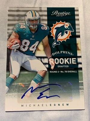 2012 Panini Playoff Prestige Michael Egnew RC Rookie Auto /899 #266 - Image 1 of 2