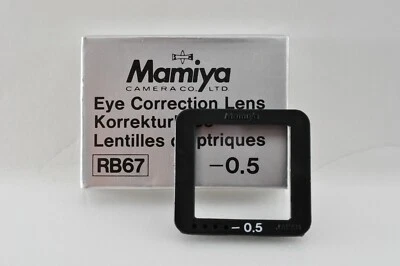 Unused in Box Mamiya RB67 SD/RZ67 -0.5 Eye Correction Diopter lens 514584 Japan✈ - Image 1 of 4