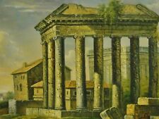 UNSIGNIERT, TOP Gemälde: ANTIKE PALAST- und TEMPEL - RUINEN IN GRIECHENLAND