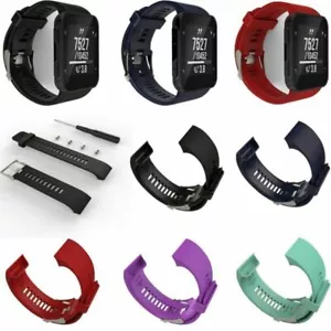 Per Garmin Forerunner 35 GPS Orologio Silicone Cinturino Orologio Wrist Strap Con Strumento - Foto 1 di 17