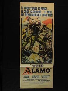 1960 THE ALAMO WESTERN MOVIE INSERT POSTER~JOHN WAYNE~RICHARD WIDMARK~