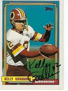 KELLY GOODBURN SIGNED 1986 TOPPS #151 - WASHINGTON REDSKINS - Picture 1 of 1