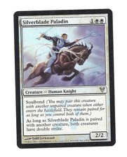 1x FOIL Silverblade Paladin EX Promo Avacyn Restored Mtg Magic EDH 1x x1