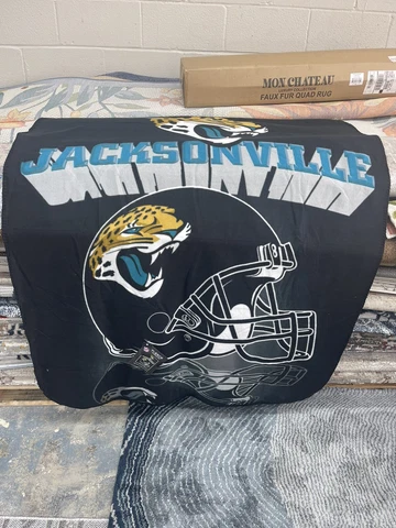NFL Jacksonville Jaguars Fleece Throw Blankets 50"x60" Whip Stitched New Warm Cover