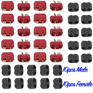 20PCS Male+Female Deans Connectors T Plug Adapters For RC Lipo Battery - Picture 1 of 5