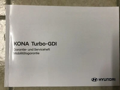 HYUNDAI KONA Turbo-GDI Serviceheft 2022 Bedienungsanleitung Wartung.Serviceheft - Bild 1 von 4