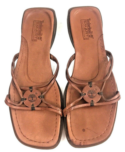 Timberland Smart Comfort System sandali da donna con cinturino in pelle marrone taglia 8M