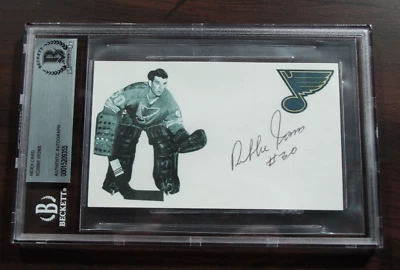 Tarjeta firmada por Robbie Irons de St. Louis Blues tarjeta de índice autografiada portero de hockey Foto 1 de 3