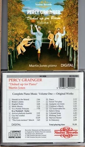 Percy GRAINGER ‎– Dished Up For Piano Volume 1 - Martin JONES - NUMBUS 1990 DDD - Picture 1 of 1