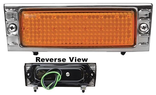LÁMPARA DE ESTACIONAMIENTO LED 1947-53 ÁMBAR ACERO INOXIDABLE CHEVY TRUCK Foto 1 de 1