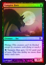 Vampire Bats FOIL 10th Edition PLD Black Common MAGIC GATHERING CARD ABUGames