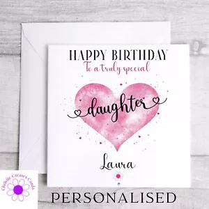 Personalised Birthday Card Daughter Mum Sister Niece Grandma Aunt Granddaughter - Picture 1 of 14