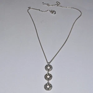 Tiffany & Co. Sterling Silver 1837 Triple Circle Necklace 16" - Picture 1 of 5